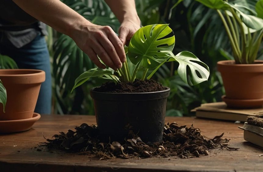 龜背芋 換盆